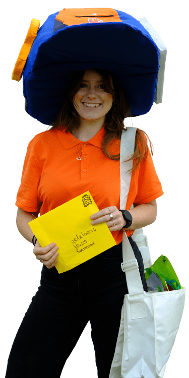 Foto van de kinderfeestweek postbode in Veendam